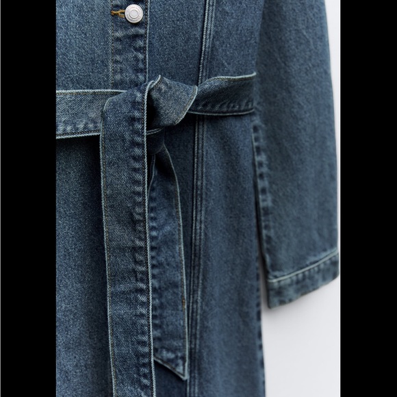 ZW DENIM DRESS WITH POCKETS - Picture 8 of 8